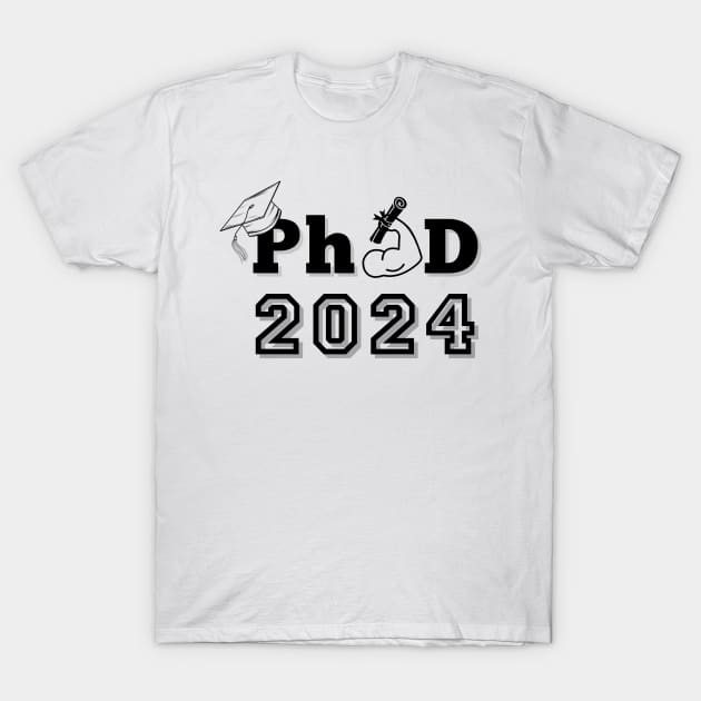 PhD Survivor 2024 | PharmD 2024 Pharmacy Doctorate Degree Graduate T-Shirt by Motistry